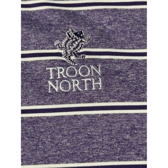 Cutter and Buck Troon North Golf Club Mens L Purple Polo Shirt Short Sleeve - Picture 5 of 10